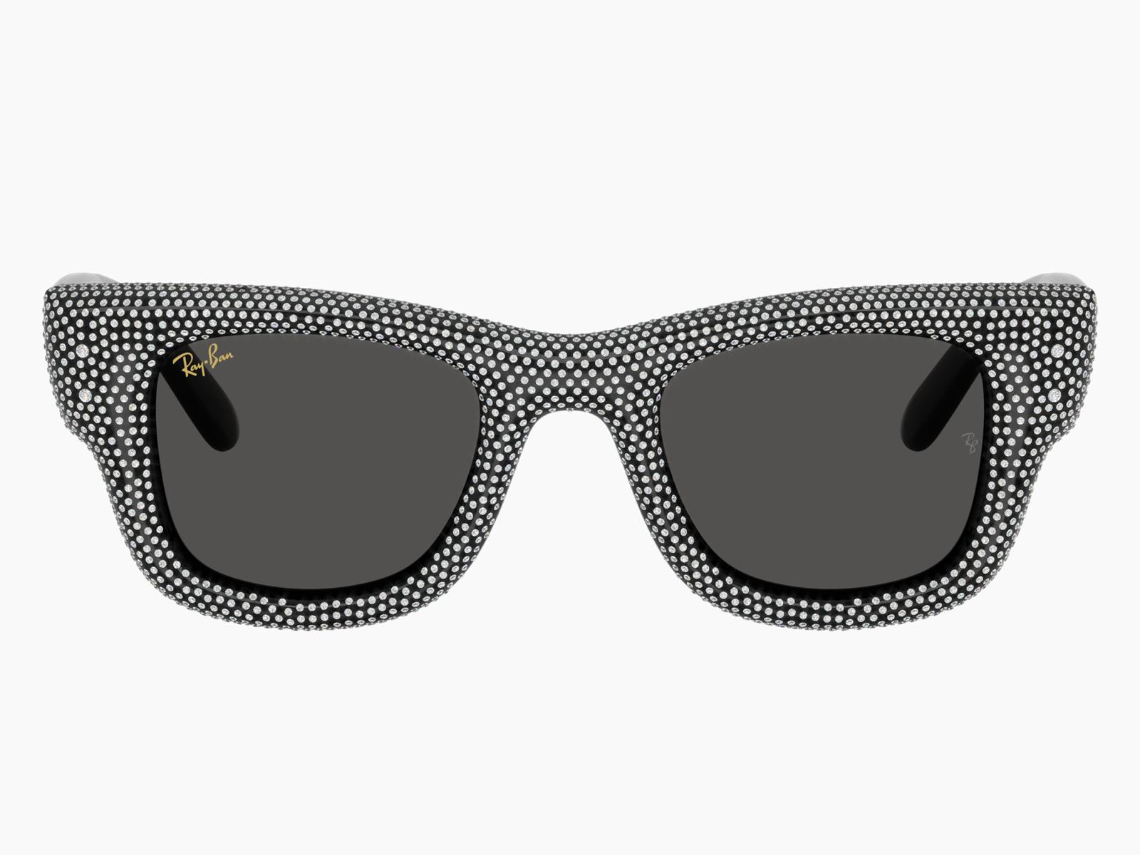 Alternative view of Ray-Ban Wayfarer Puffer RB4940BP 686587 - Nero e pavé strass