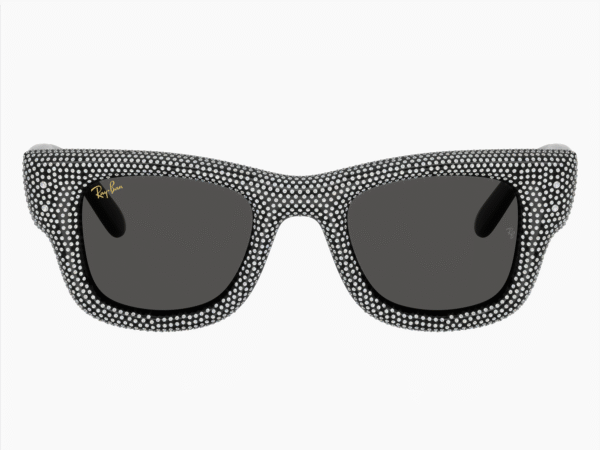 Alternative view of RayBan Wayfarer Puffer RB4940BP 686587 - Nero e pavé strass