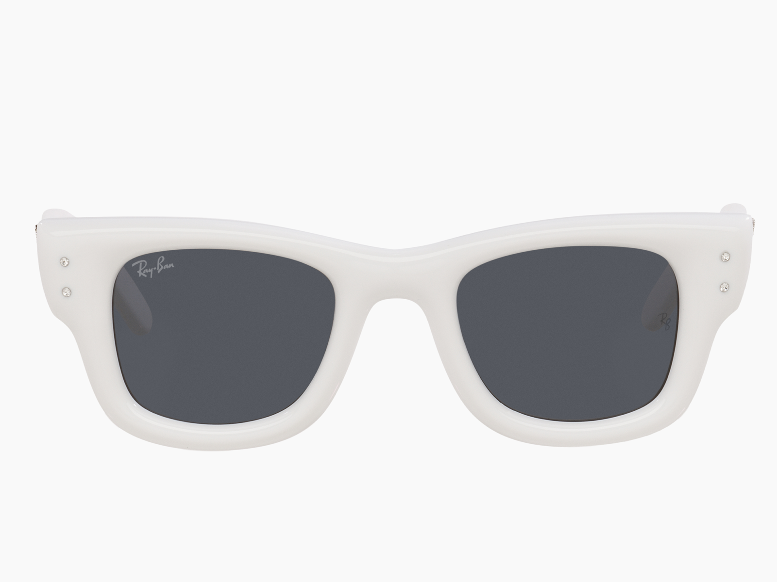 Alternative view of Ray-Ban Wayfarer Puffer RB4940B 686387 - Bianco e strass