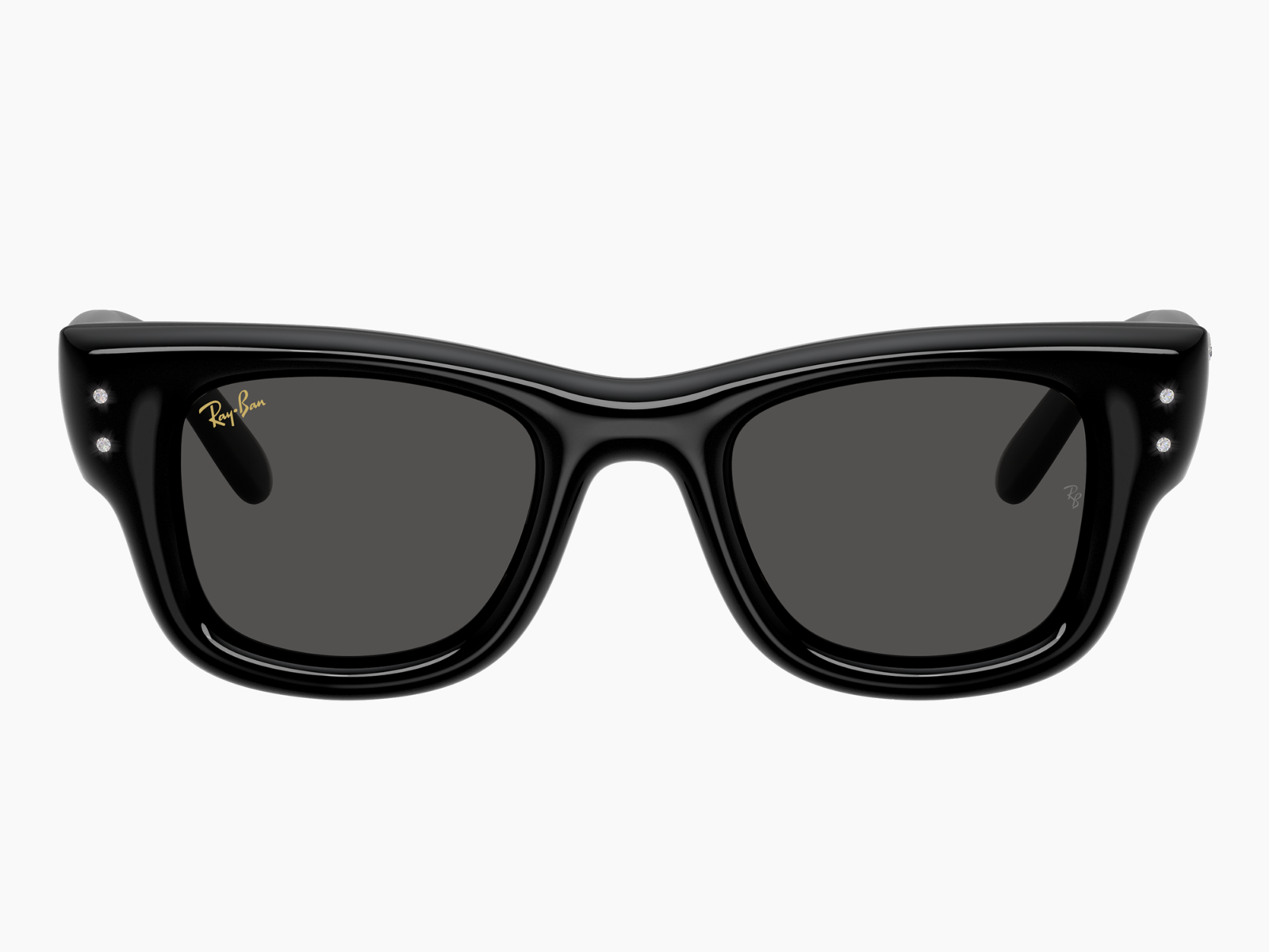 Alternative view of Ray-Ban Wayfarer Puffer RB4940B 686487 - Nero e strass
