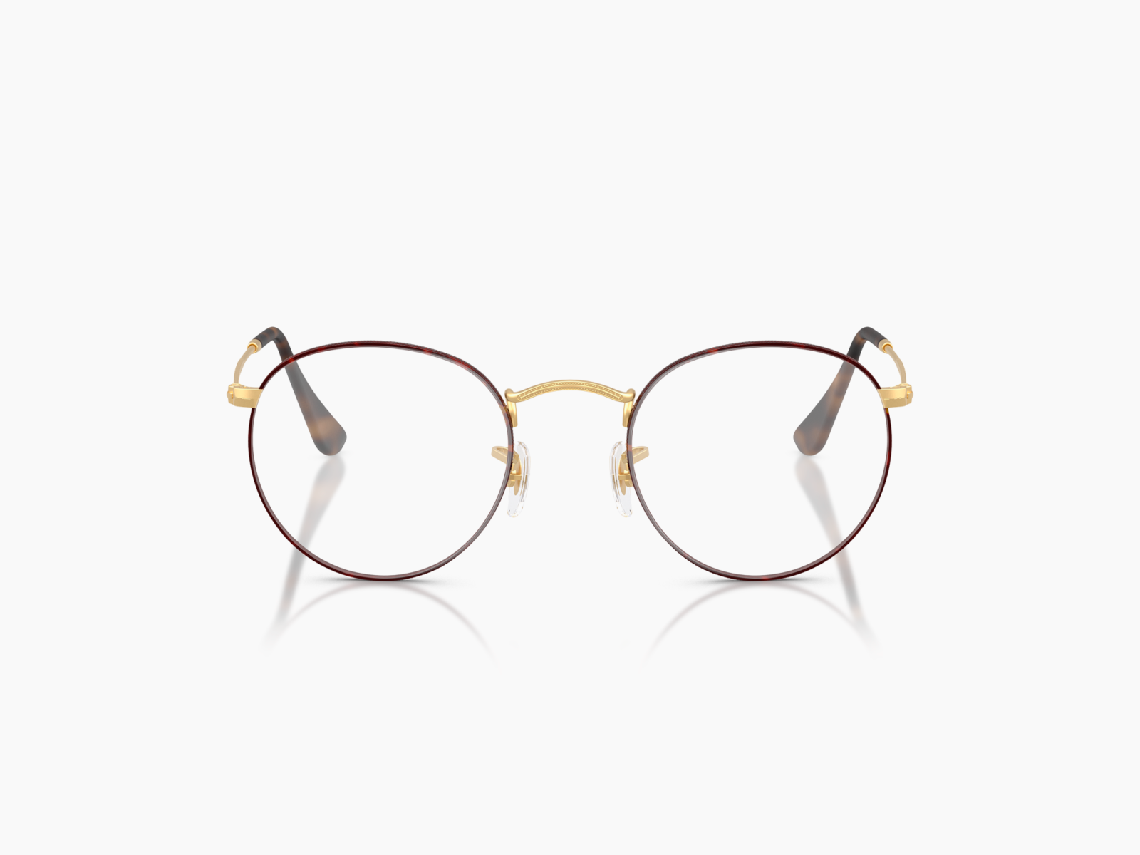 Alternative view of Ray-Ban RX3447V - Round metal 3188 - Havana opaco su oro arista opaco