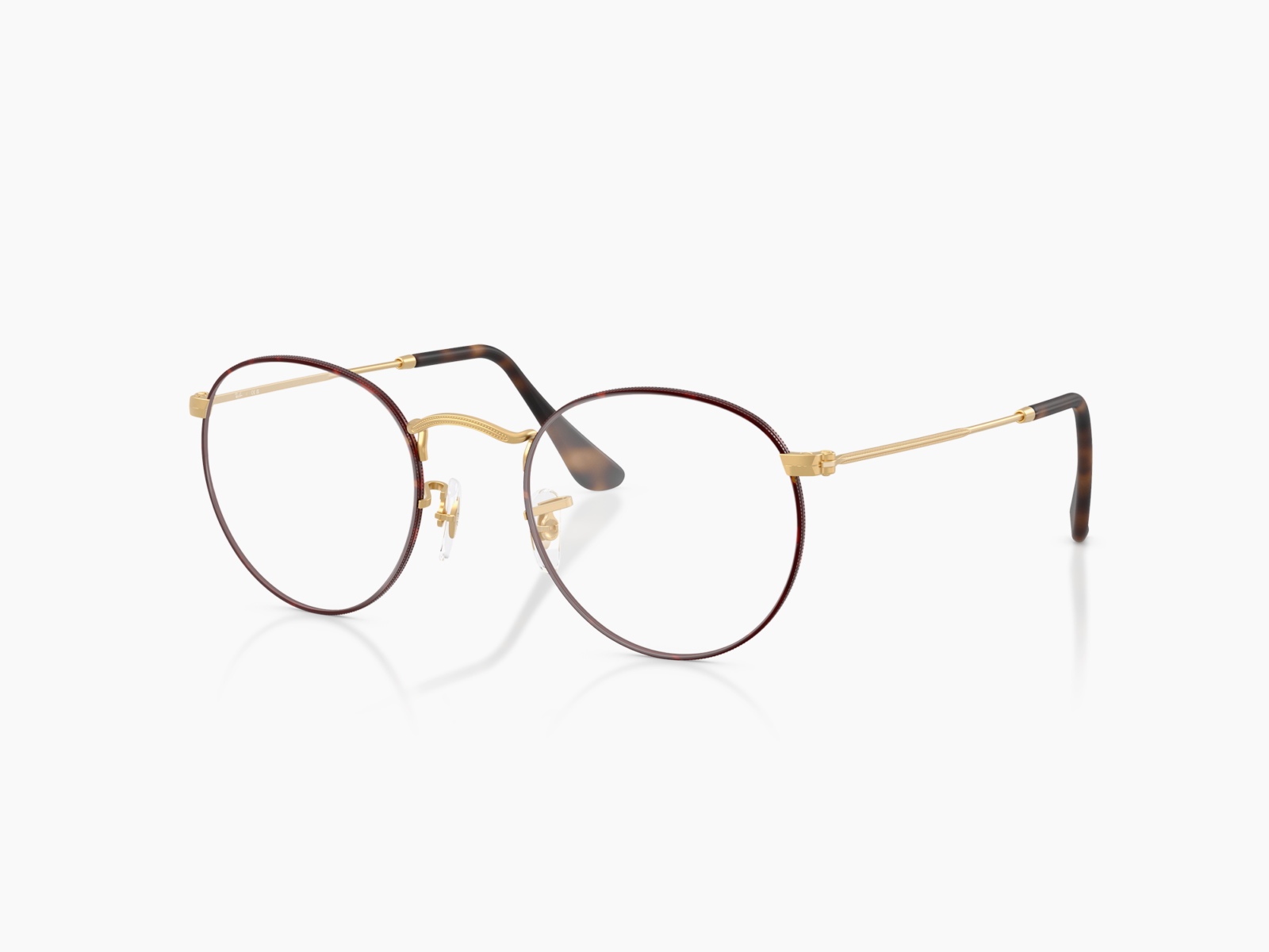Ray-Ban RX3447V - Round metal 3188 - Havana opaco su oro arista opaco
