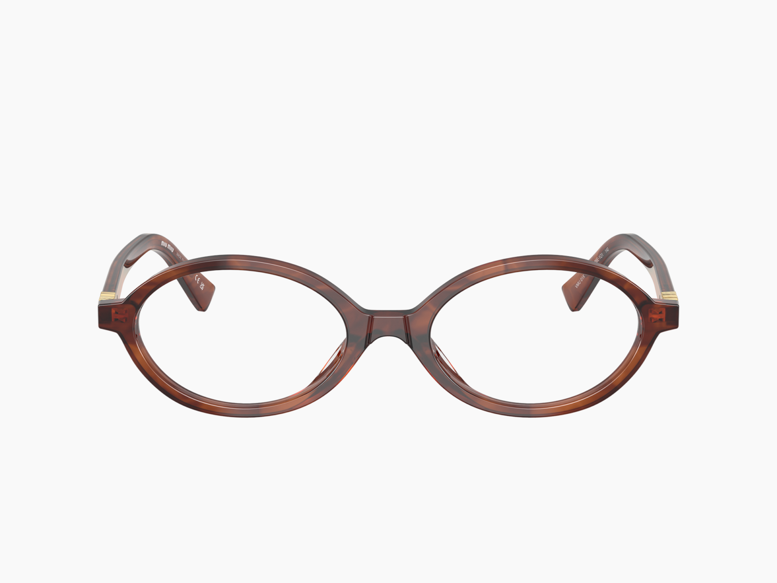 Alternative view of MIU MIU MU 01XV - 26E1O1 - Tabacco striato