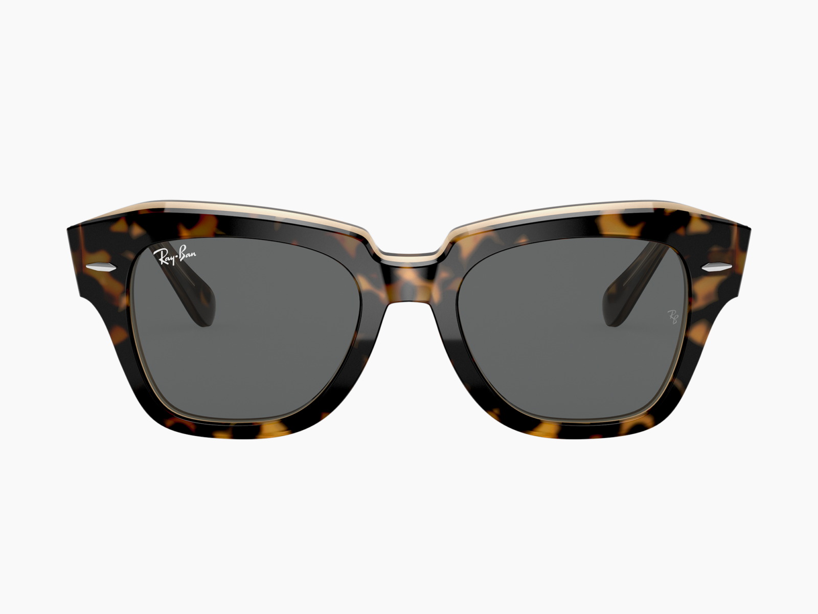 Alternative view of Ray-Ban RB2186 - State street 1292B1 - Havana su marrone trasparente