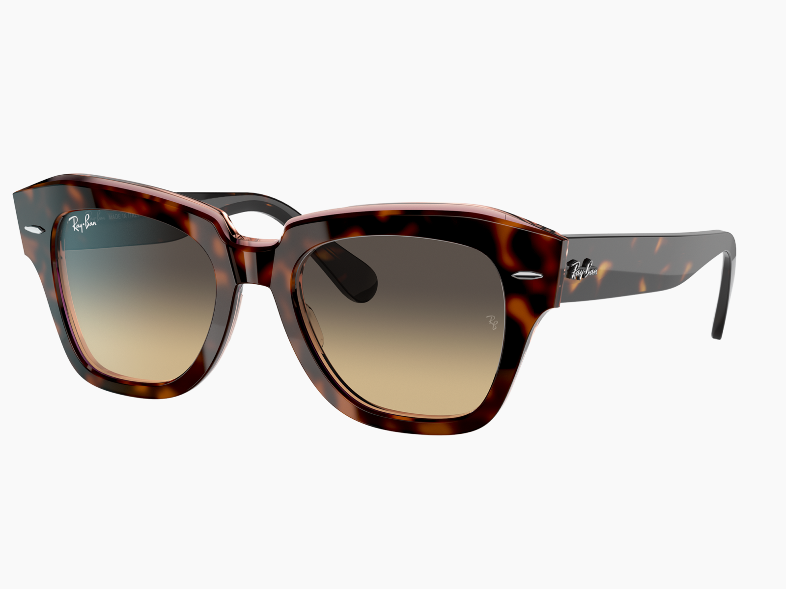 Ray-Ban RB2186 - State street 1324BG - Havana su rosa trasparente