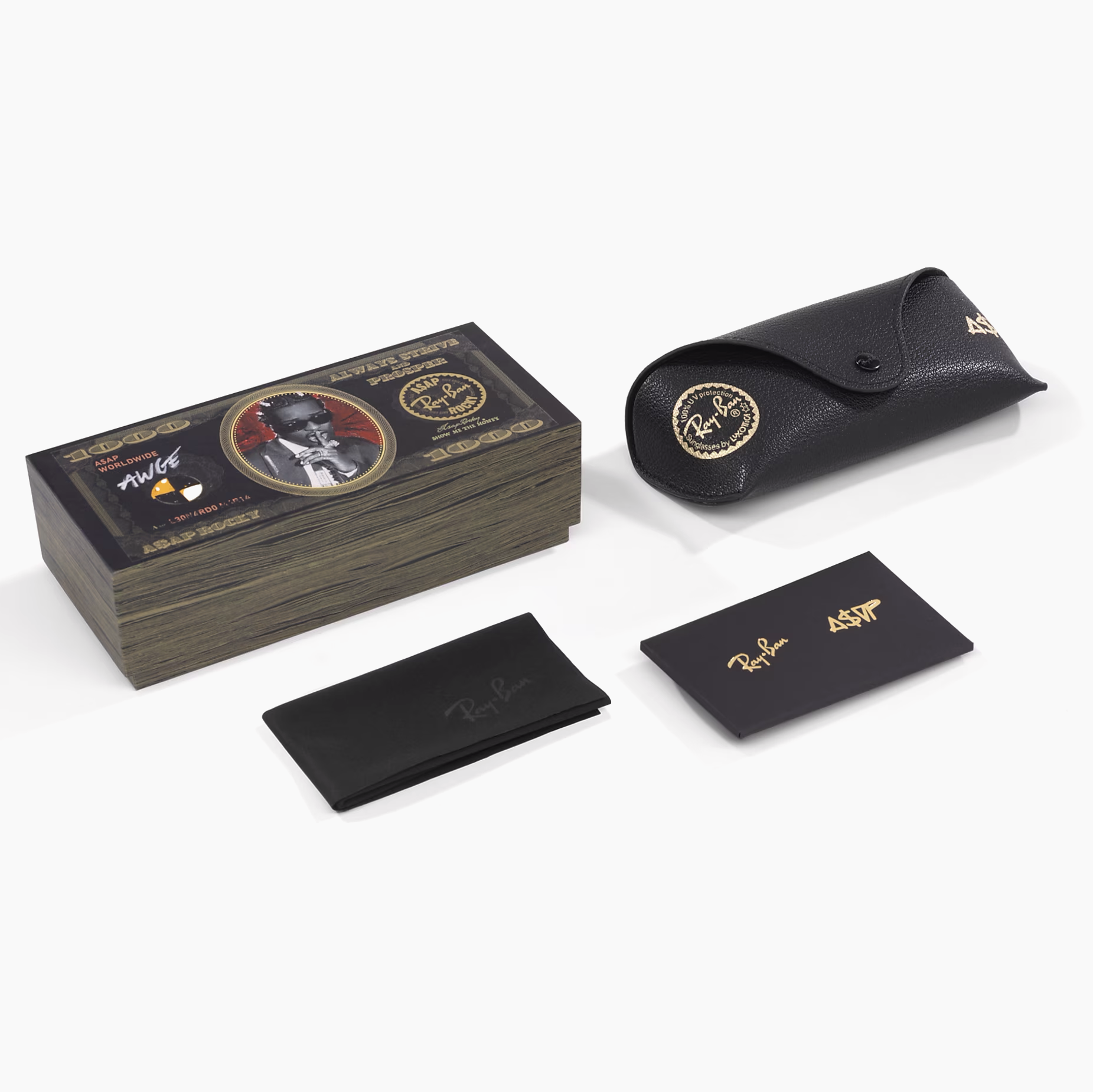 Ray-Ban RB0316S Mega Clubmaster Blacked Out Collection x A$AP Rocky - immagine 3