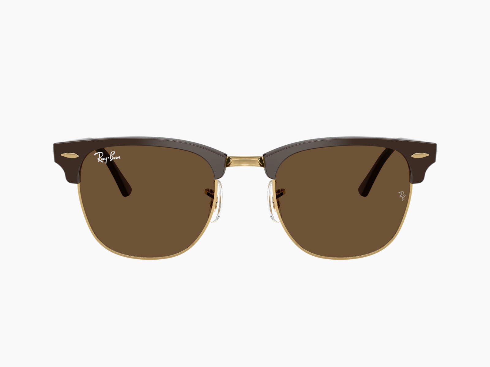 Alternative view of Ray-Ban RB3016 - Clubmaster 687853 - Marrone & oro