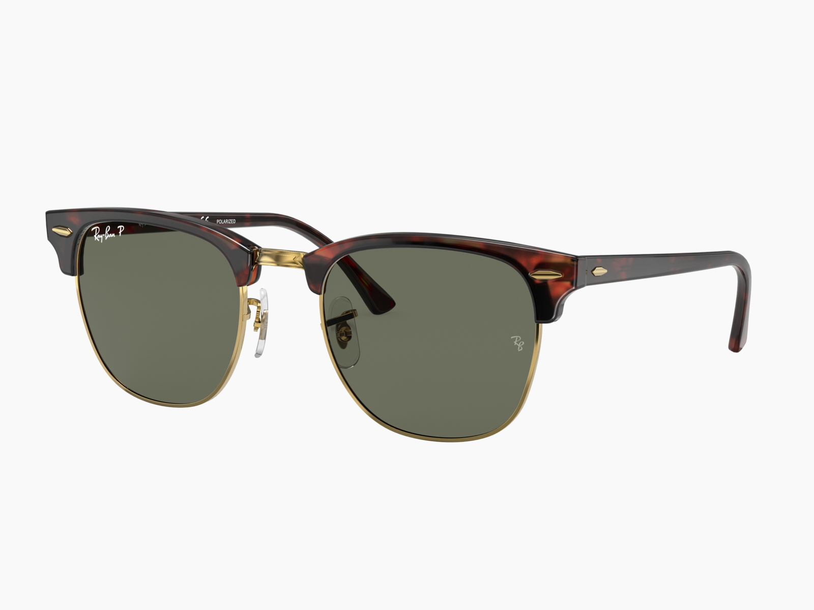 Ray-Ban Clubmaster RB3016 990/58 - Tartarugato su oro Polarizzato