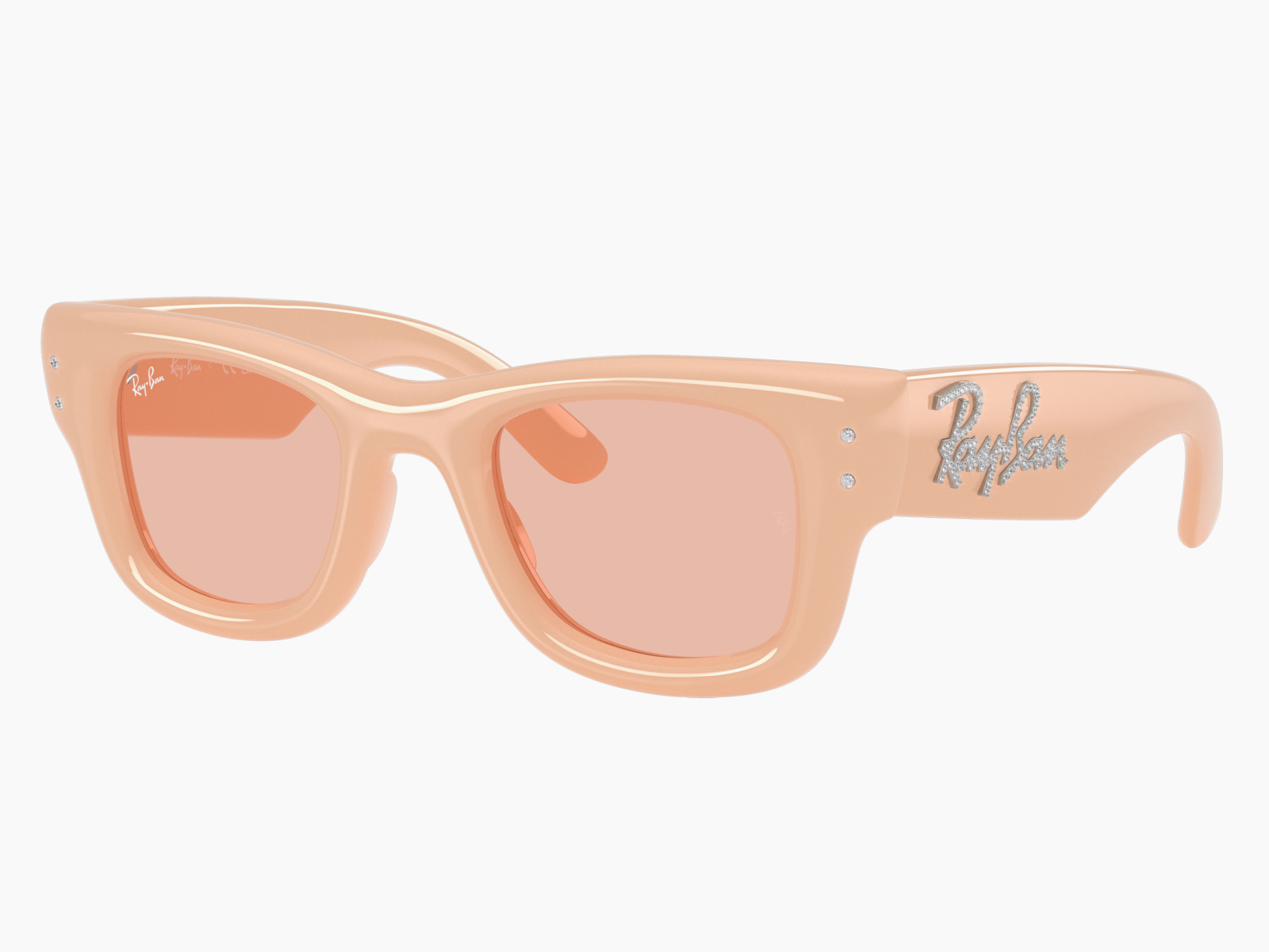 Ray-Ban Wayfarer Puffer RB4940B 688884 - Neutro tinta unita e strass