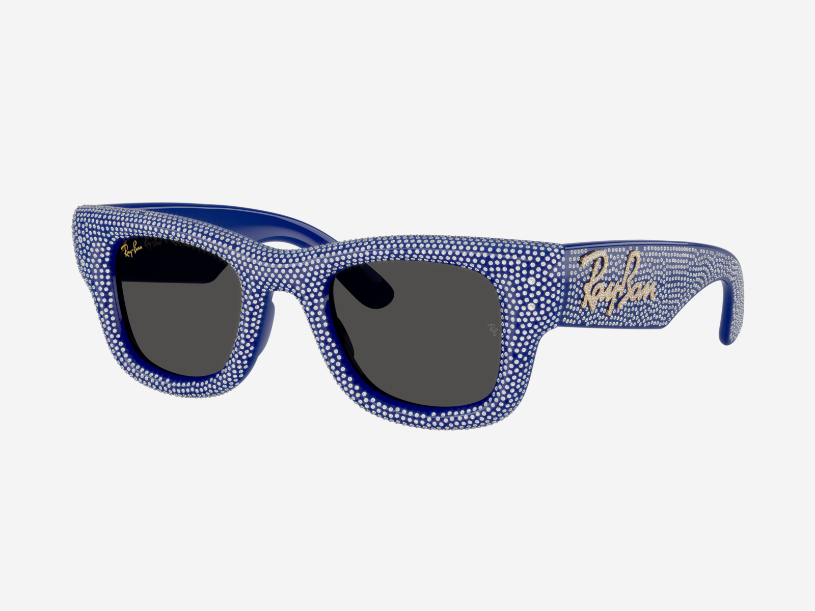 RayBan RB4940BP - Wayfarer puffer 686787 - Blu e pavé strass