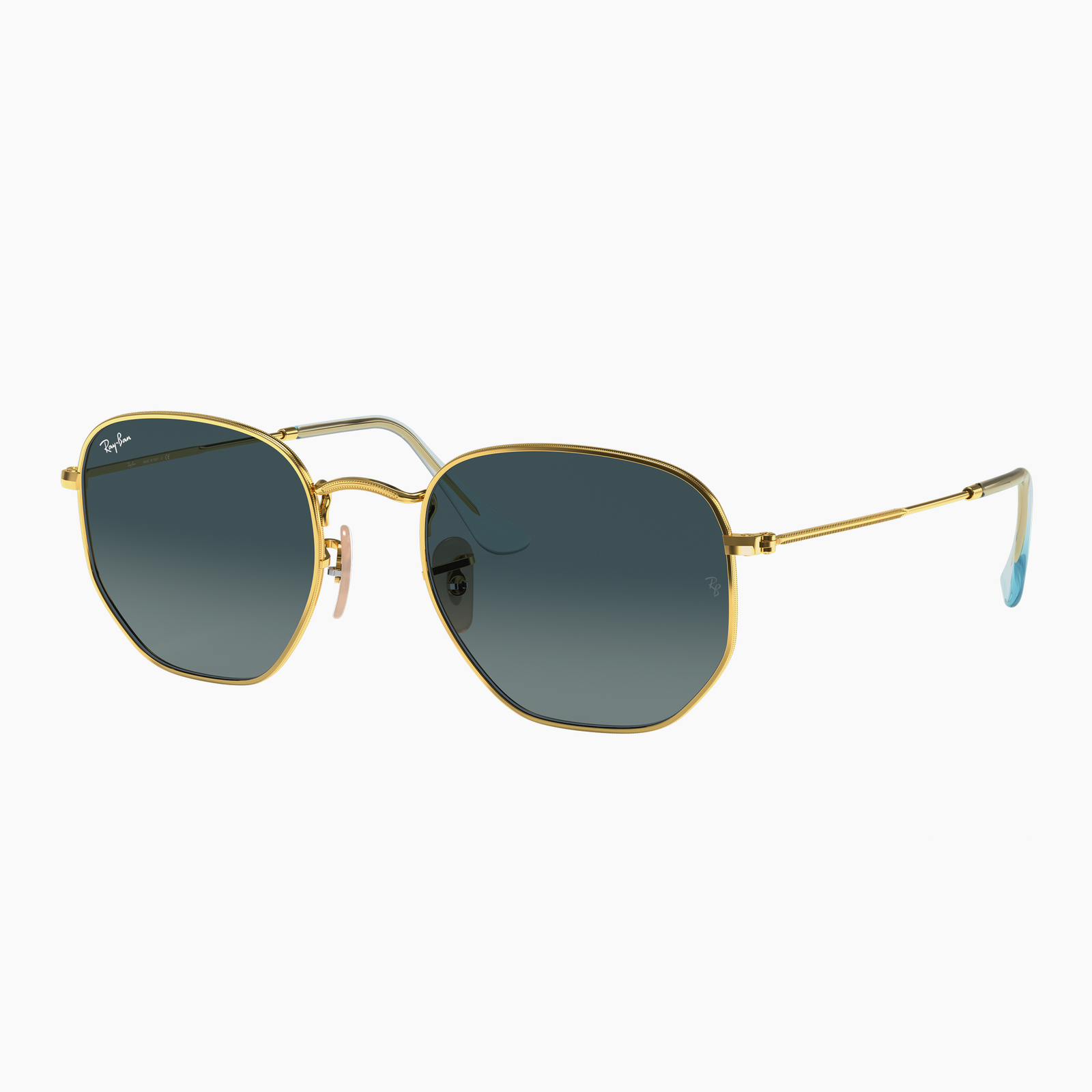 Occhiale Da Sole Ray Ban Hexagonal RB3548N 91233M Oro Arista Poliottica