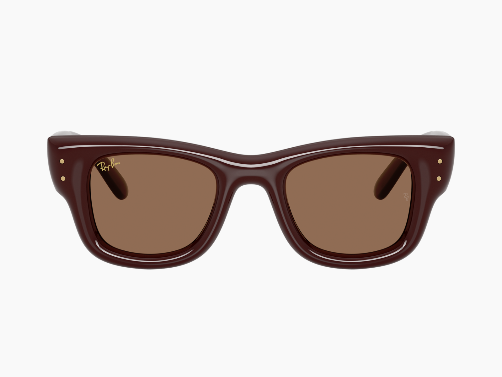 Alternative view of Ray-Ban RB4940 Wayfarer Puffer 687773 - Marrone scuro