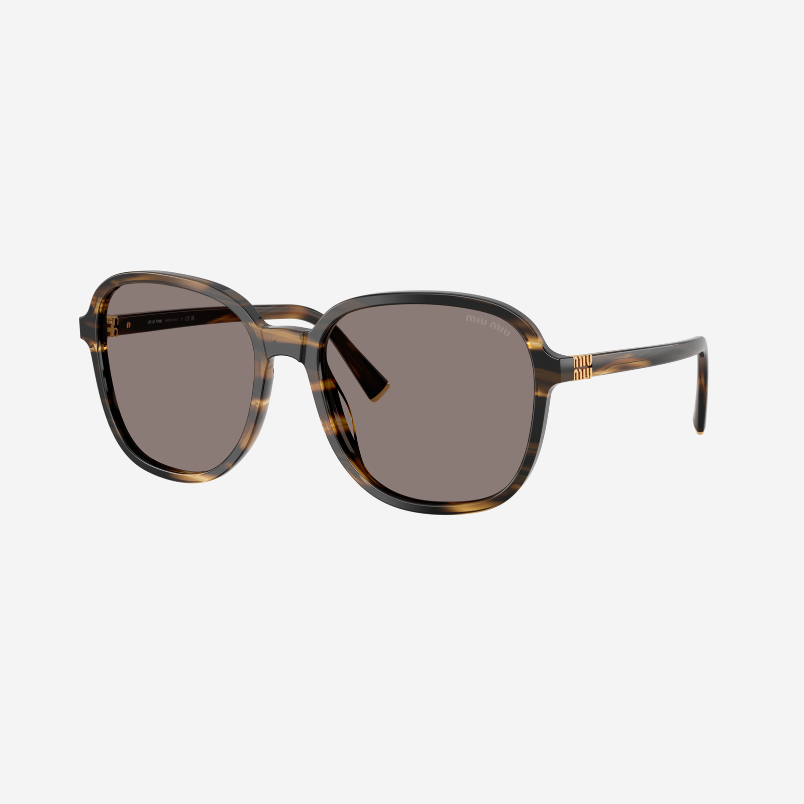 Miu-Miu 0MU B01S 25E80Q - Loden a righe