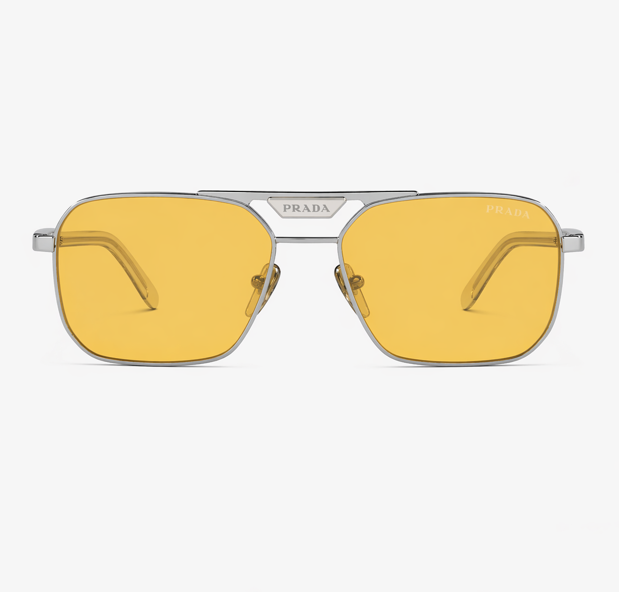 Alternative view of Prada PR58YS – 1BC02R – Argento Lente Gialla