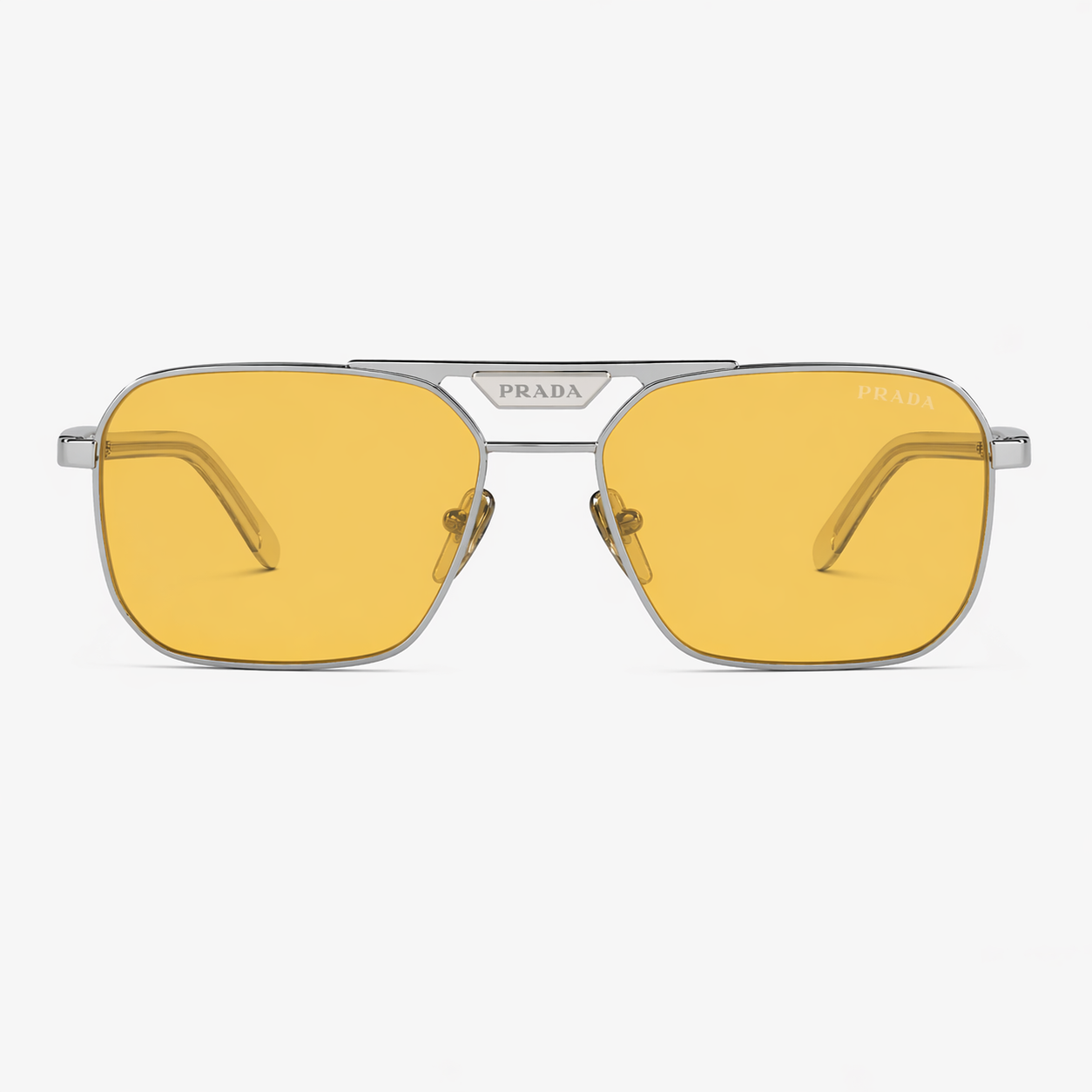 Prada PR58YS – 1BC02R – Argento Lente Gialla - immagine 2