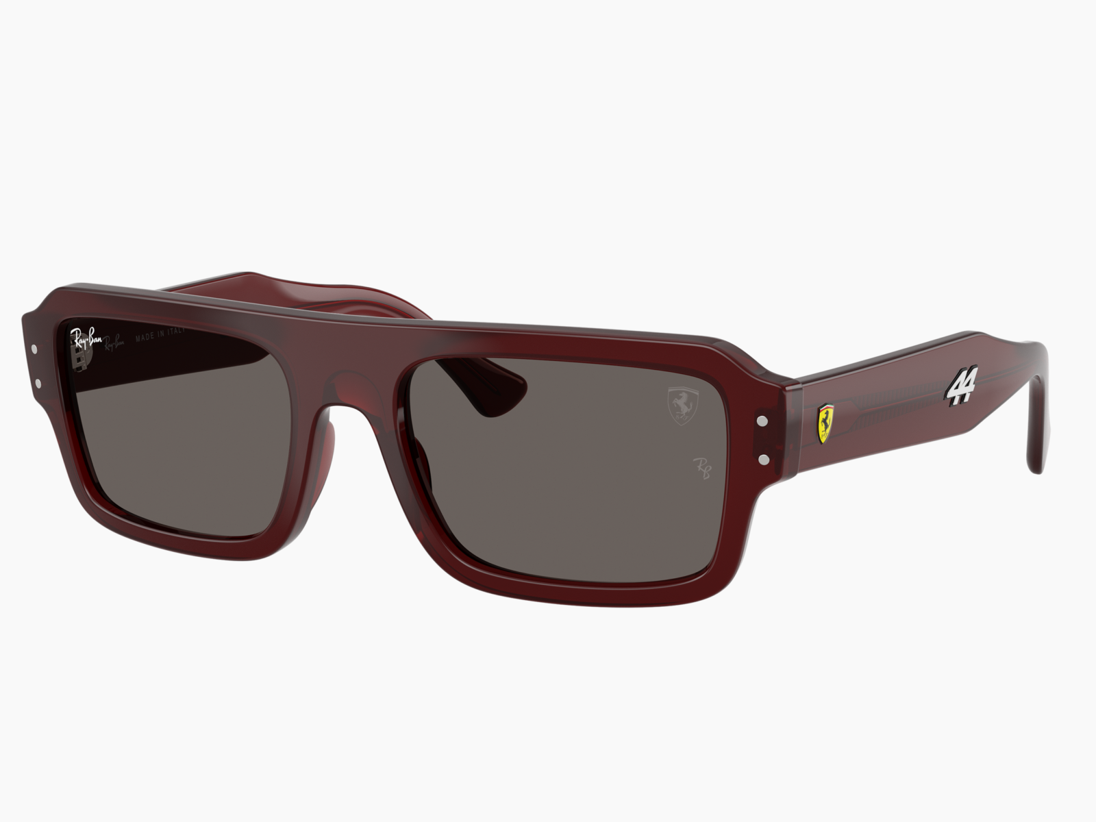Ray-Ban RB4454M Lewis Hamilton Driver Special Edition 2026 &ndash; Scuderia Ferrari Collection F710B1 - Rosso trasparente