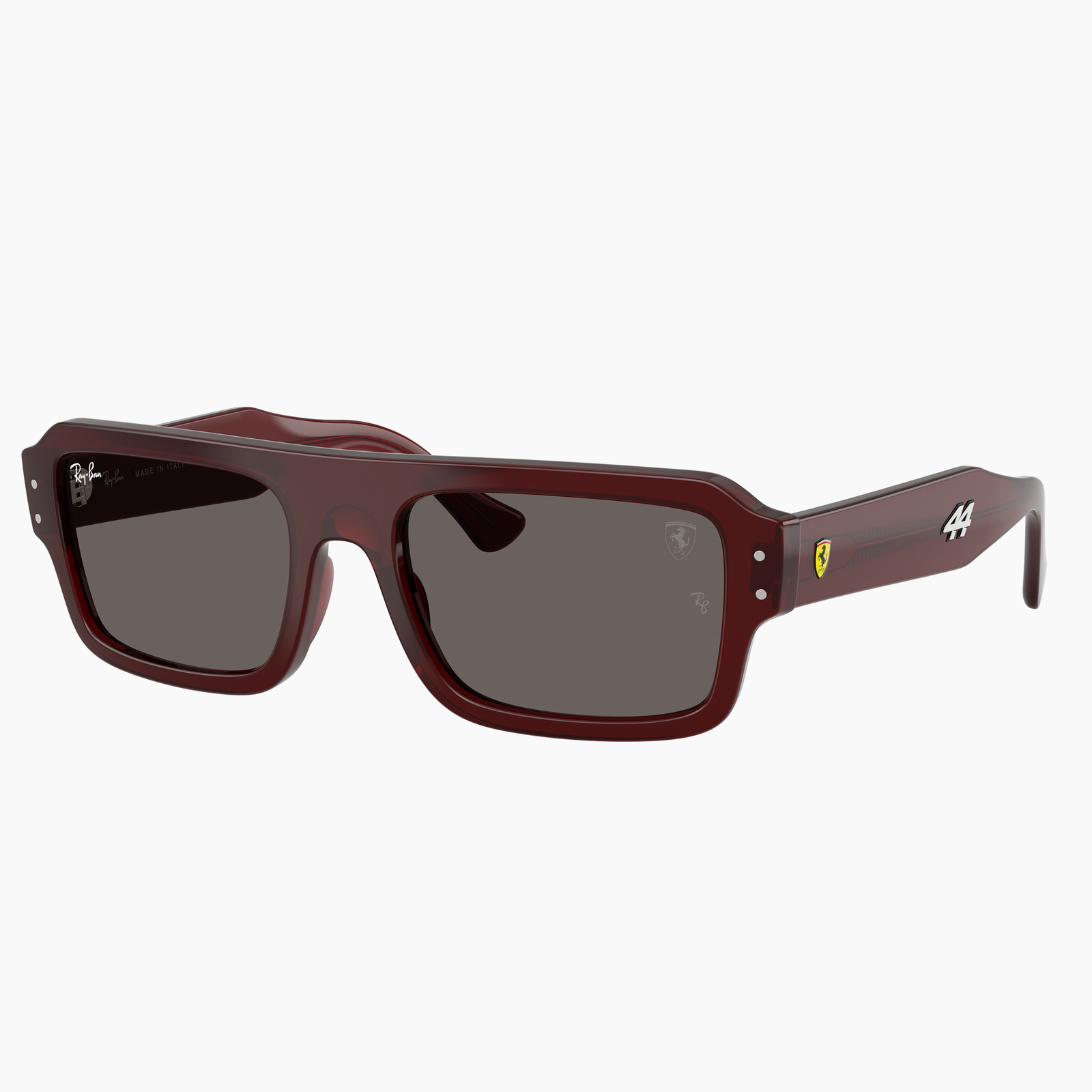 Ray-Ban RB4454M Lewis Hamilton Driver Special Edition 2026 – Scuderia Ferrari Collection F710B1 - Rosso trasparente