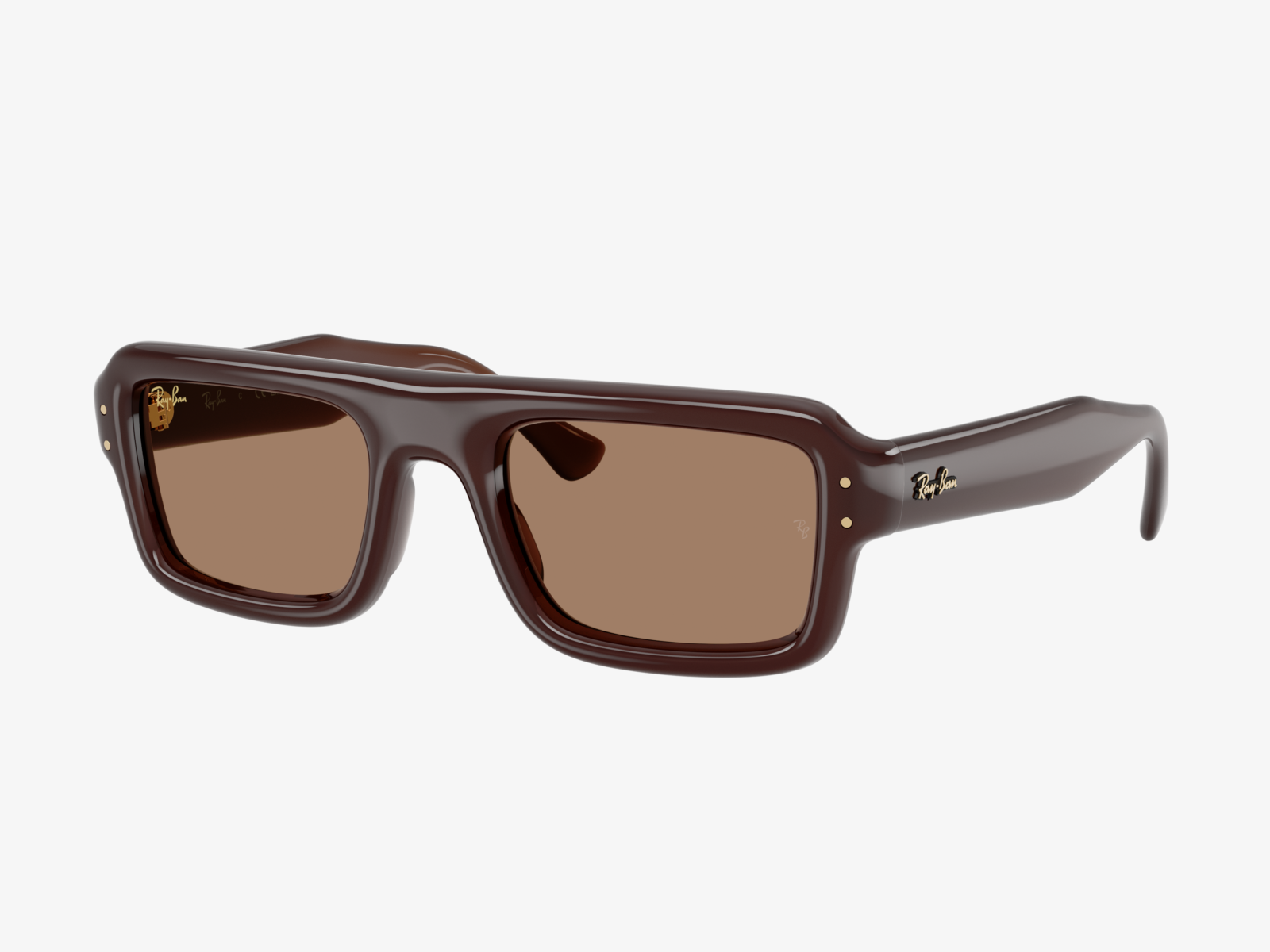 Ray-Ban RB4954 - Flacko Puffer - 689673 - Marrone trasparente