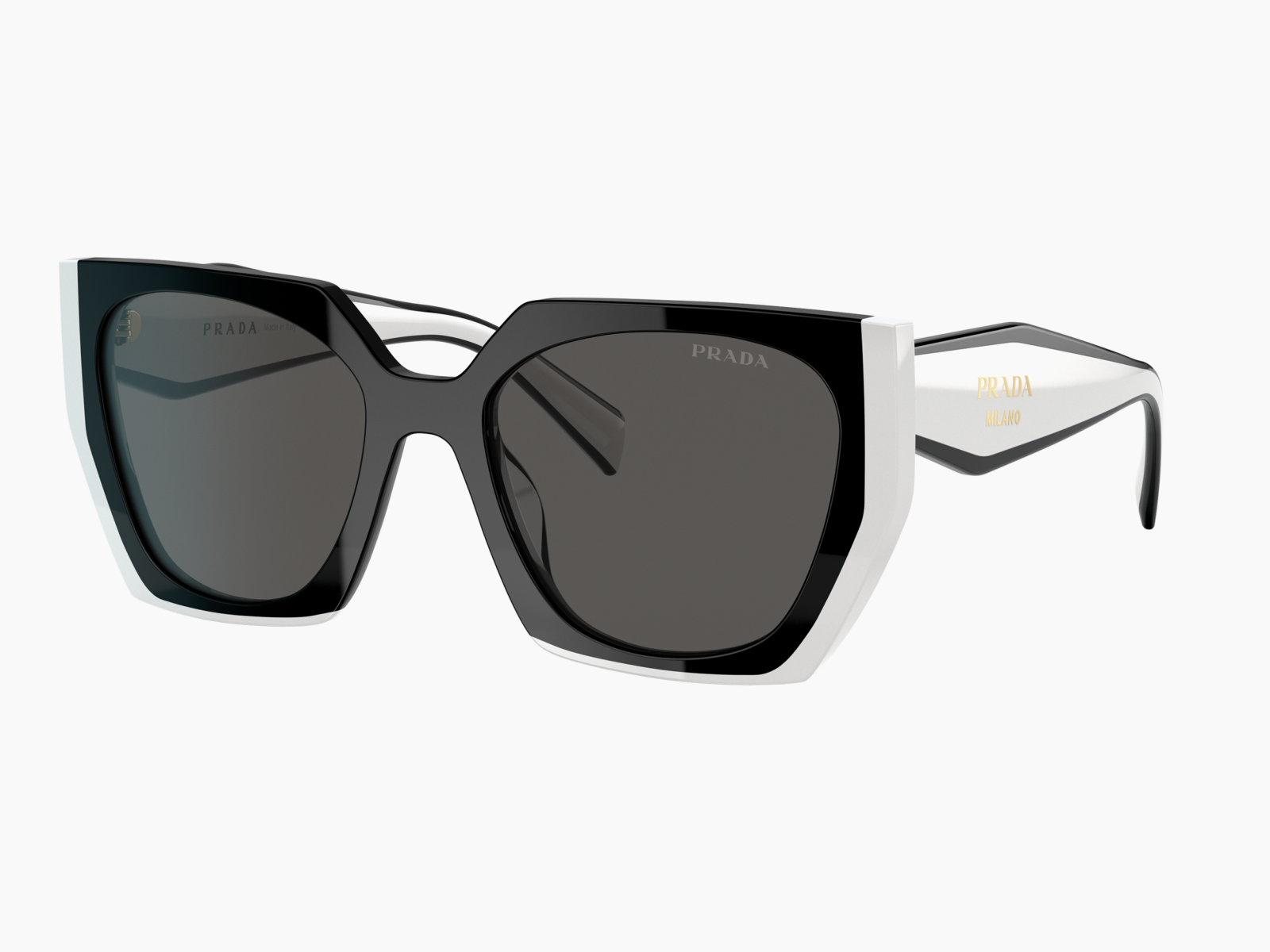Occhiali da sole Prada PR 15WS 09Q5S0 - Nero/bianco talco