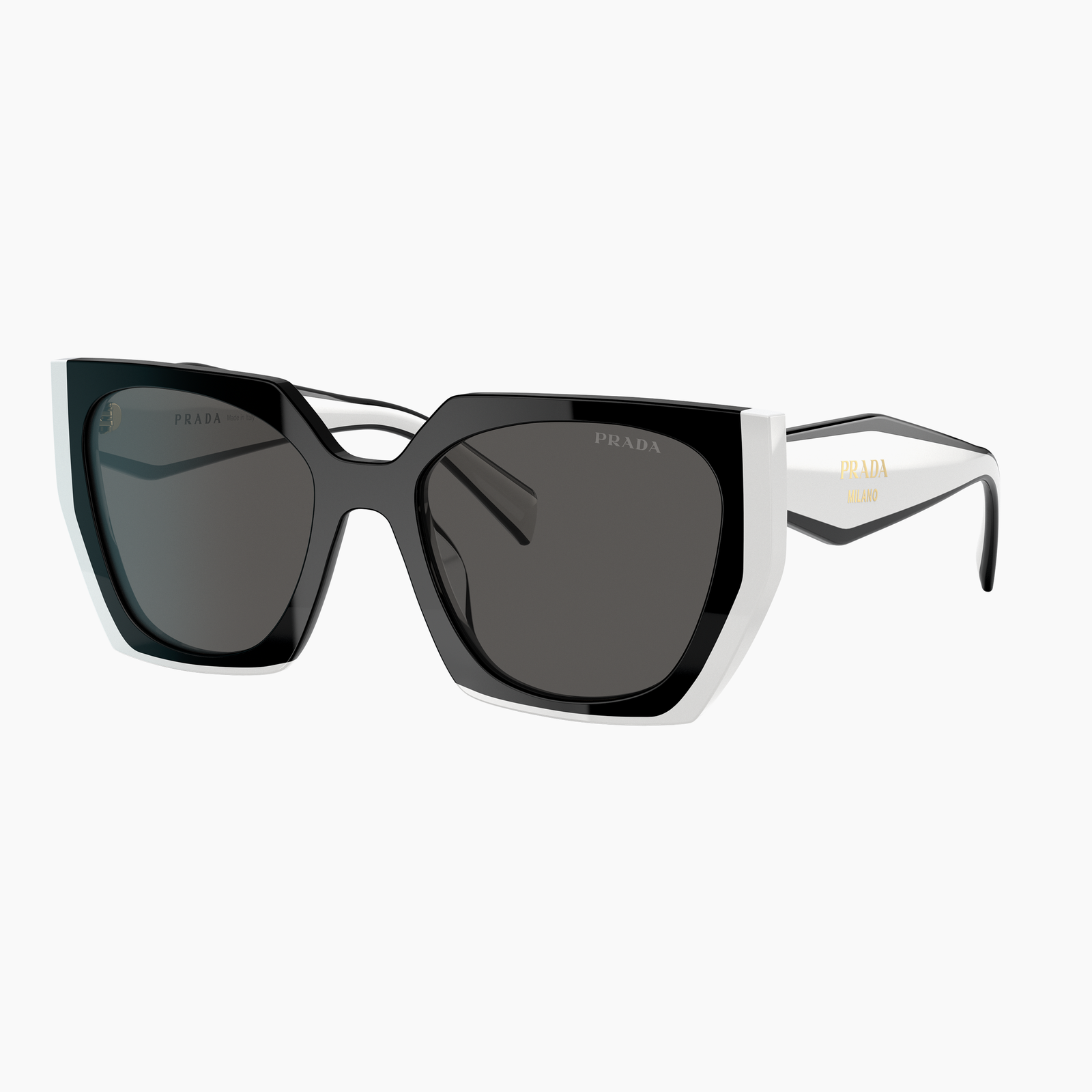 Occhiali da sole Prada PR 15WS 09Q5S0 - Nero/bianco talco