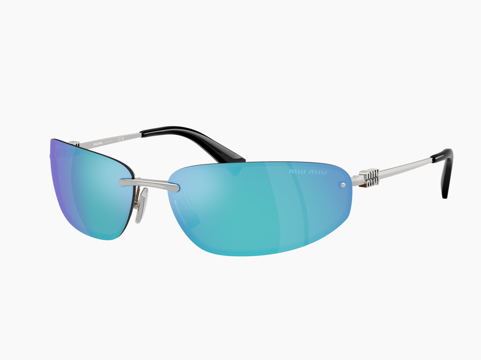 Occhiali da sole Miu Miu MU A50S 1BC10K - Argento