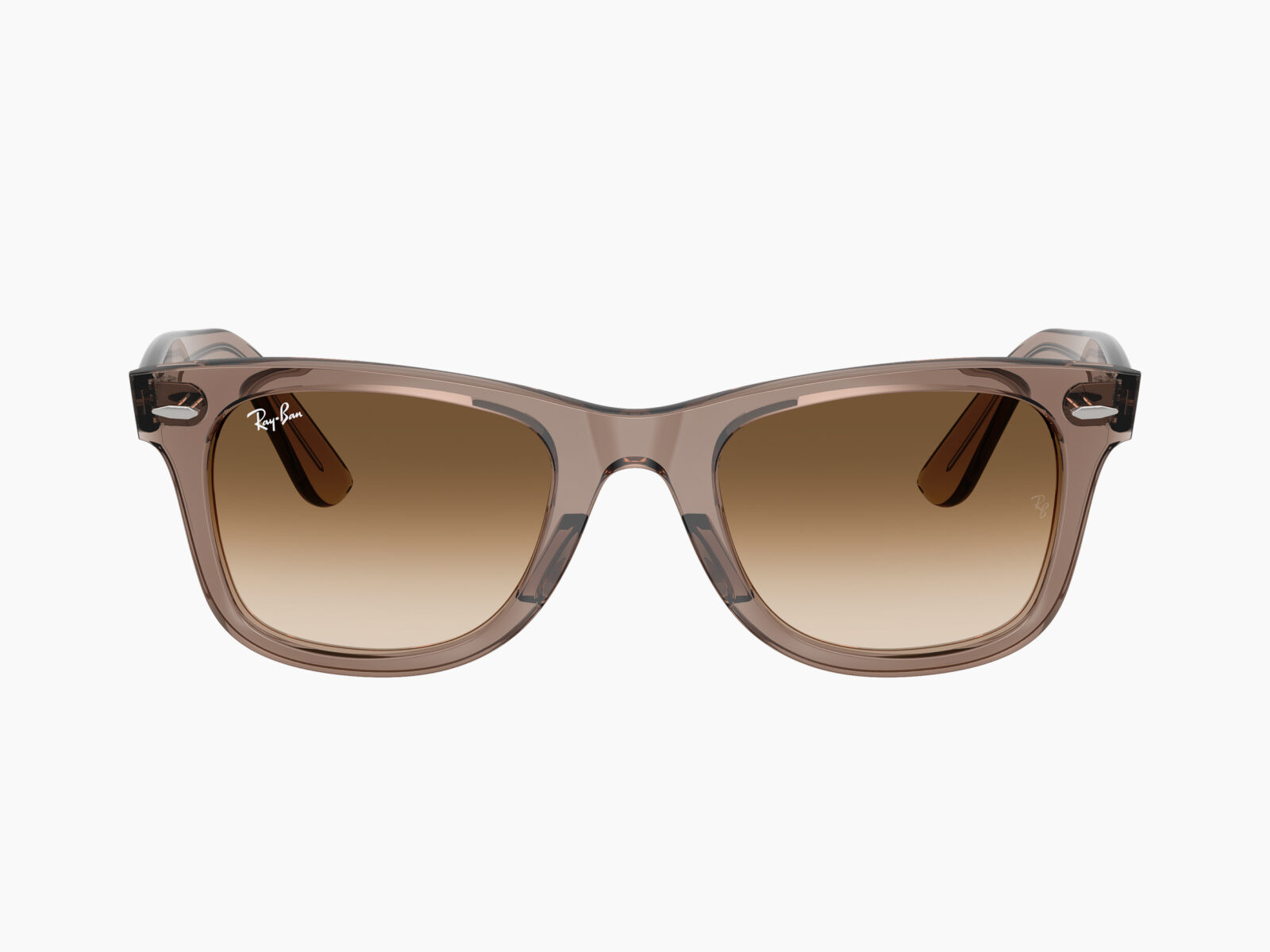 Alternative view of Ray-Ban WAYFARER RB4340 682751 - Marrone chiaro trasparente