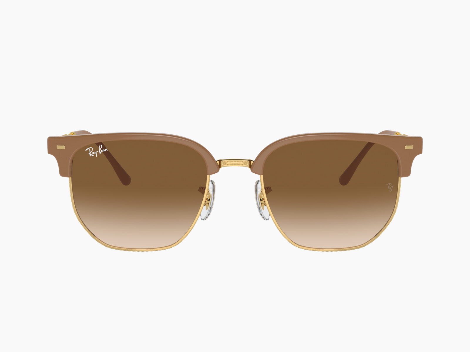 Alternative view of Ray-Ban NEW CLUBMASTER RB4416 672151 - Beige su Oro