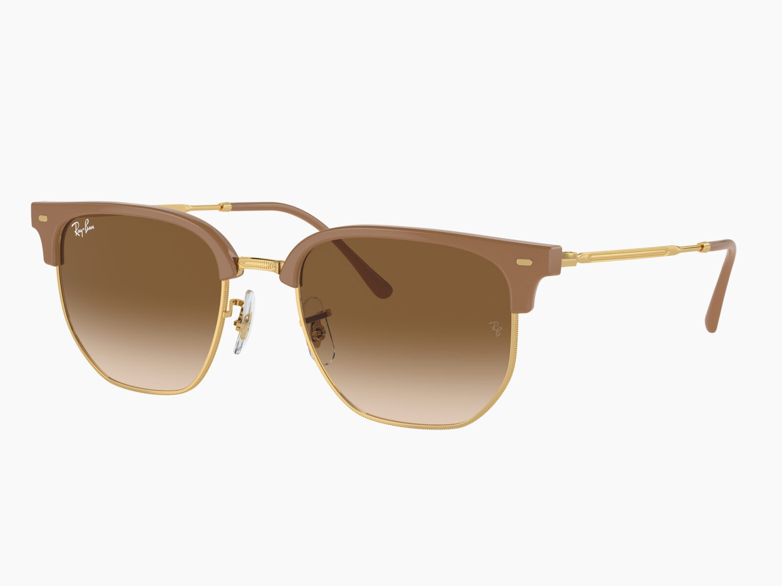 Ray-Ban NEW CLUBMASTER RB4416 672151 - Beige su Oro