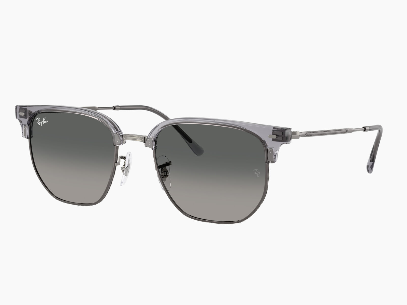 Ray-Ban NEW CLUBMASTER RB4416 679271 - Grigio trasparente su Canna di fucile